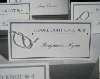 Tie the Knot: Nautical Place Cards