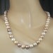 RESERVED for F - Pearl Necklace Pink Peach Lilac Ivory 9mm Freshwater Pearls Spring Fashion