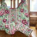 SALE 3 patterns for 1 price Oliva's Flower Garden Hobo purse change and glasses case pdf pattern and Tutorial