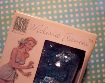 Melissa Frances Blue Mica Flakes