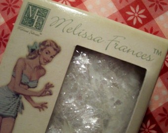 Melissa Frances White Mica Flakes