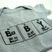 Baby bodysuit Chemistry Boy Clothes - Gray with Black