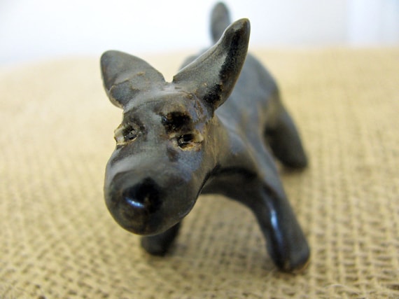 Items similar to Funny Dog Clay Sculpture on Etsy