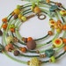 Autumn Colors Necklace Handmade Beads