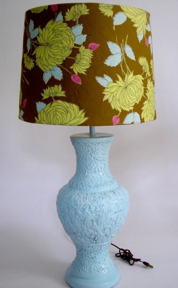 Shades of Summer Recycled Lamp