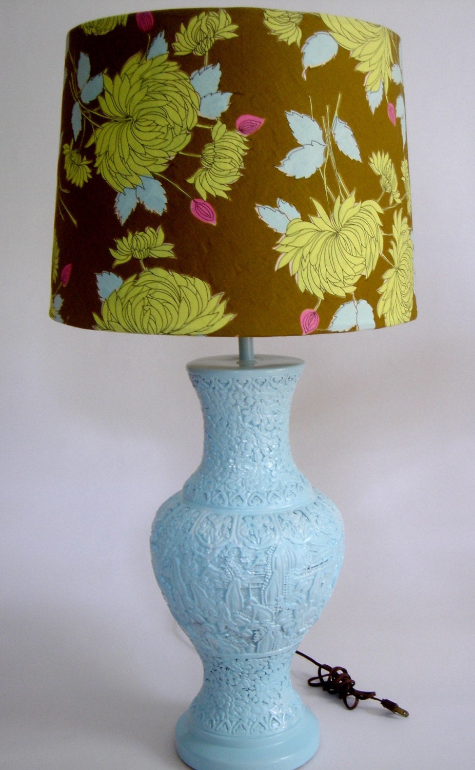 Shades of Summer Recycled Lamp