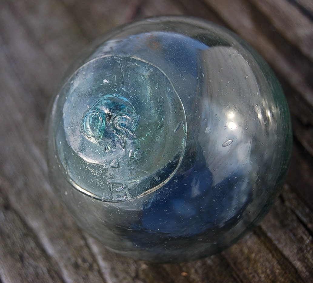 Japanese Glass Fishing Ball /Fishing Floats With Mark DG B