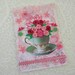 Paper Quilling Greeting Card Paper Quilled TEACUP Filled with Pink Roses Tea Party Birthday Handmade by Enchanted Quilling