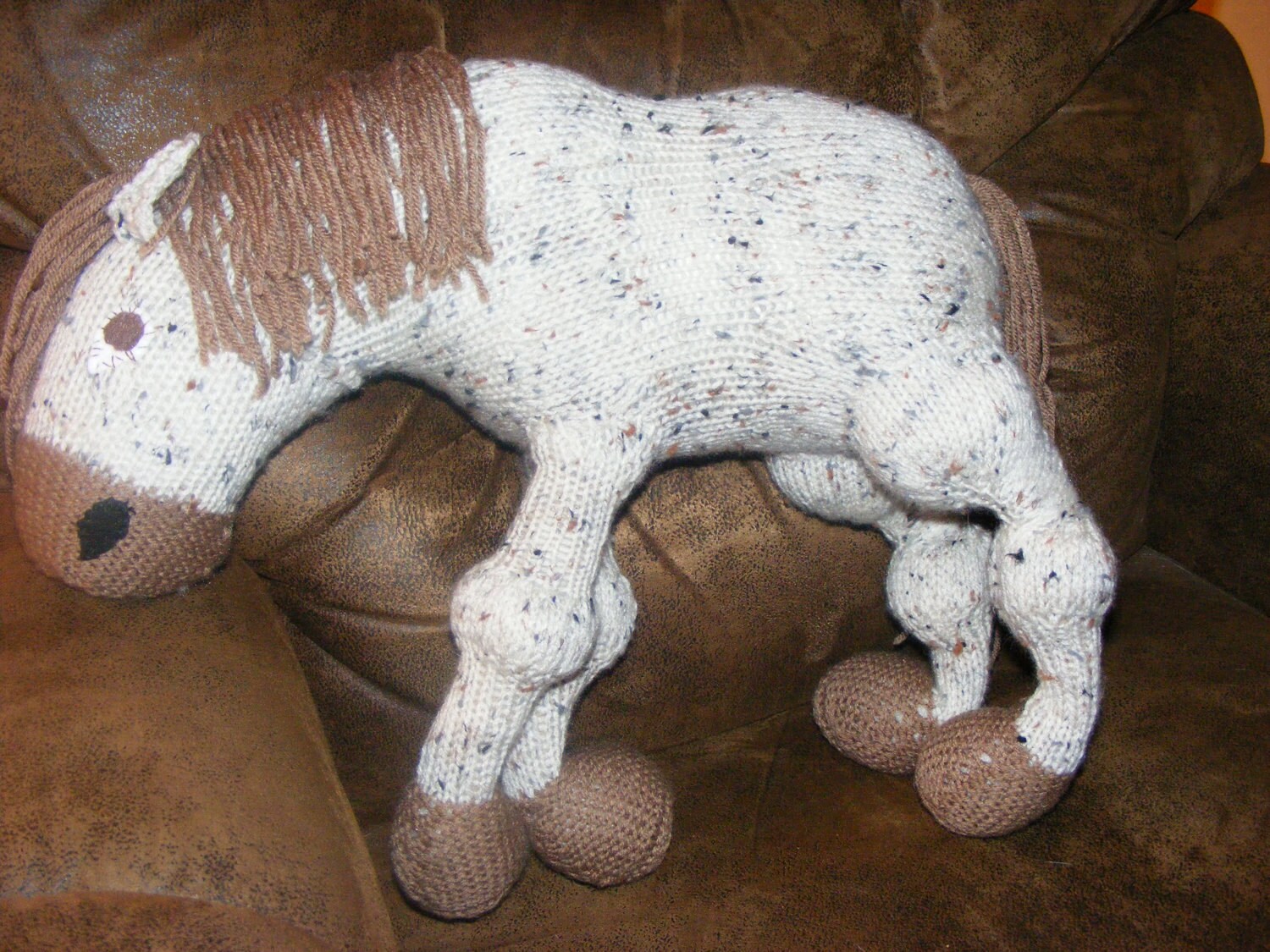 Knitted Mustang Horse Softie
