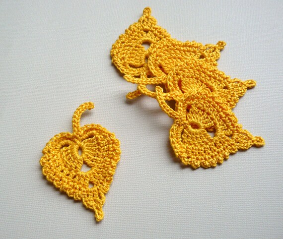 leaf pattern birch crochet Leaf Birch Crochet CaitlinSainio by Leaves Golden Appliques