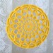 Crochet Ornament -- Golden Yellow Sunflower