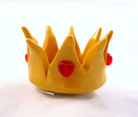 Red Queen's Crown Alice In Wonderland Polymer Clay