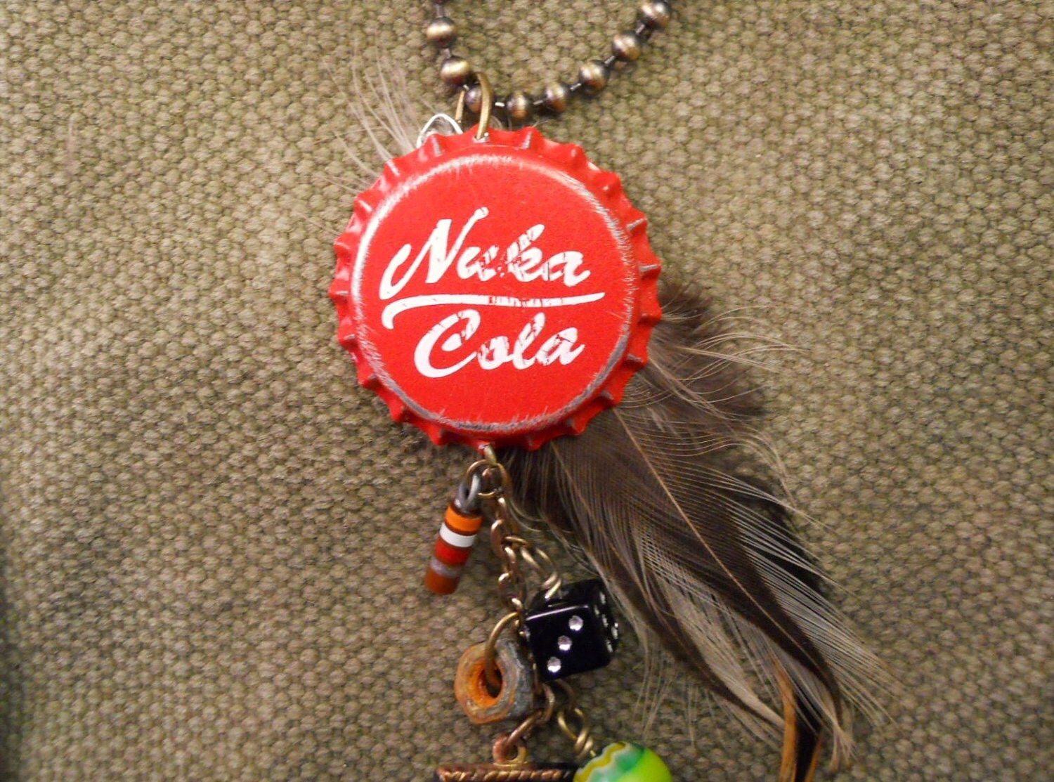 Fallout Nuka-Cola Bottle Cap Charm Necklace The Original