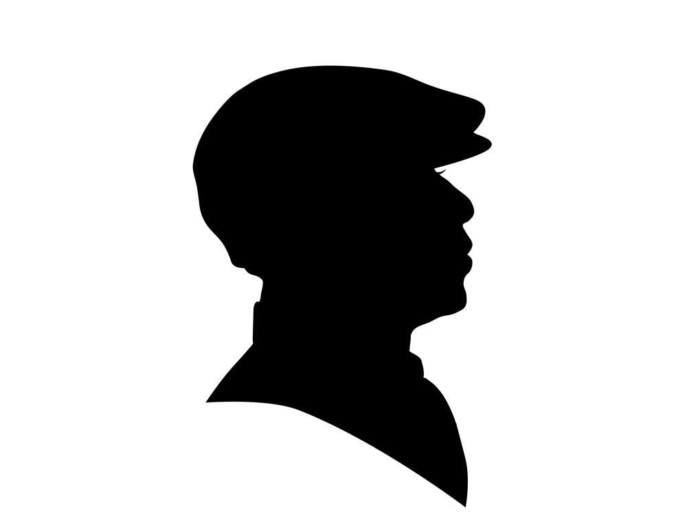 Custom Silhouette Portrait Unframed 8x10 Art Print by PrettyFaces