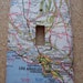 Los Angeles California and Area Road Map Light Switch Plate