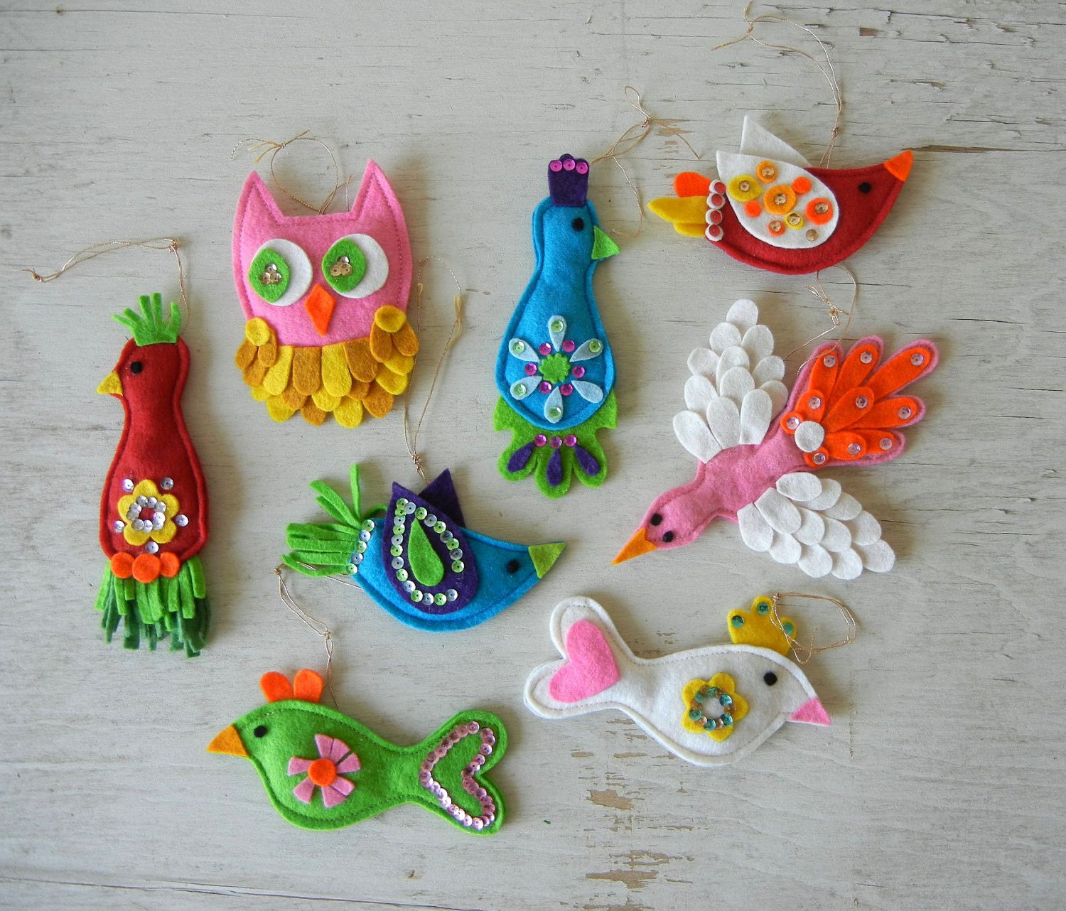 Vintage Felt Ornaments 48