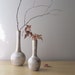 mid century modern haeger gold tweed vases