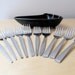 stainless steel forks, atomic age vintage flatware
