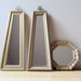 gilded gold vintage wall mirror
