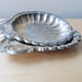scallop shell trinket trays, silver soap dishes, shell dish