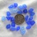 25 Pieces of Natural Drilled Beach Sea Glass Beads for Jewelry