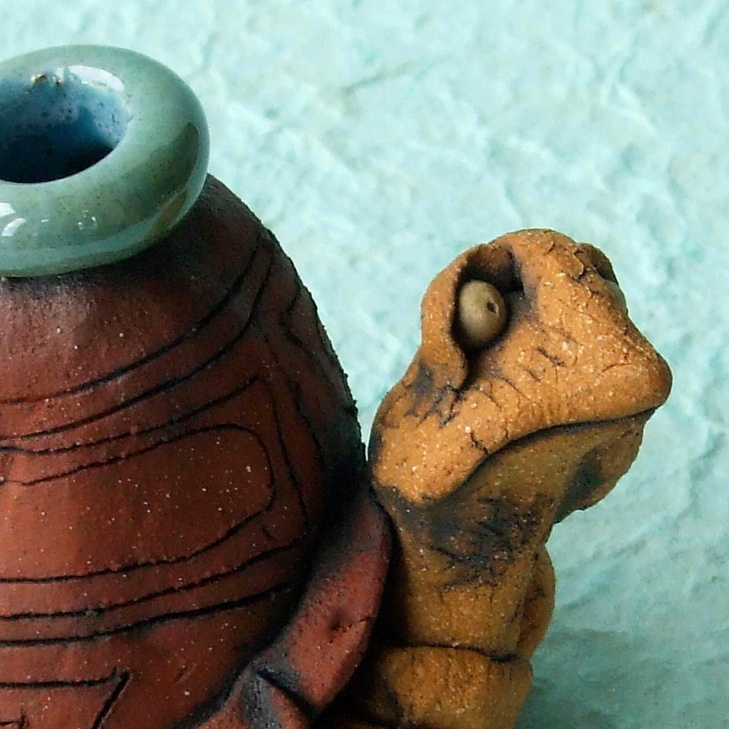 Turtle Vase Ceramic Sculpture