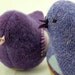 Wool Bird Felt Bird Ornament Lamb Wool Stuffing Lilac Home Decor Ornament Eco Friendly Up Cycled Height 4"