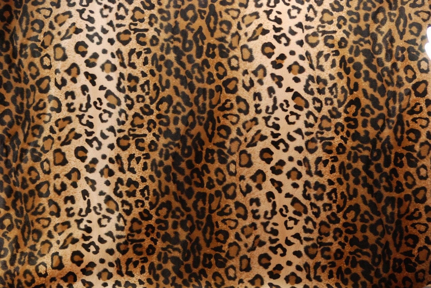 Leopard Print Faux Fur Fabric Excellent Quality 2 Yards