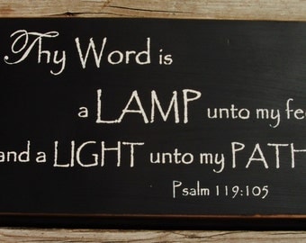 Popular items for lamp unto my feet on Etsy