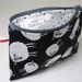 Sheep Print - Lined Cotton Zip Pouch - Notion Bag/Pencil Case