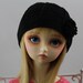 Black Crochet Hat for SD BJD, 1/3 Dollfie, SD -New Style-