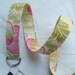 D Ring Belt, blue, .Amy Butler fresh poppies in fuschia, M/L