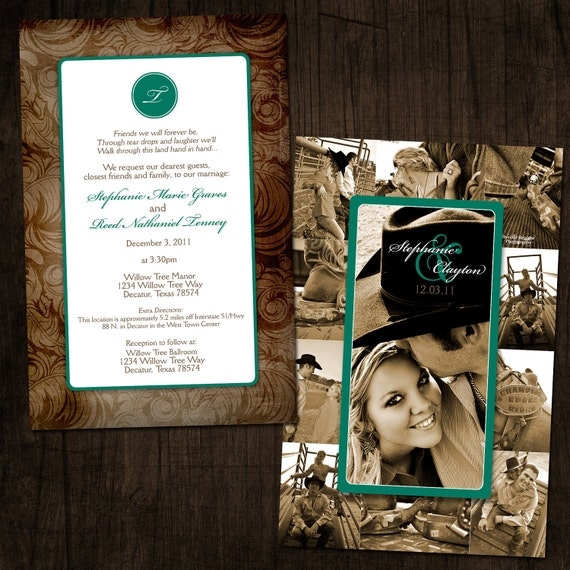 Collage Wedding Invitations 8