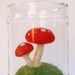 Toadstool Terrarium - Needle Felted Wool - Waldorf Inspired.