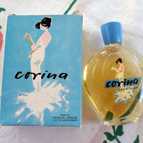 Christmas in July CIJ Vintage Perfume Cologne 60s Mod Corina