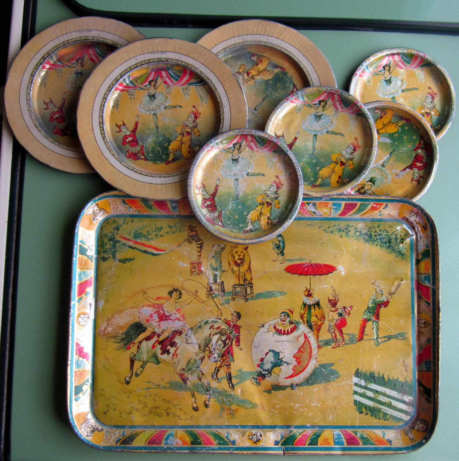 antique childs tea set