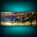 art original abstract painting metallic gold tree painting landscape painting sunset bird modern silhouette tree cloud 33 inch Mattsart