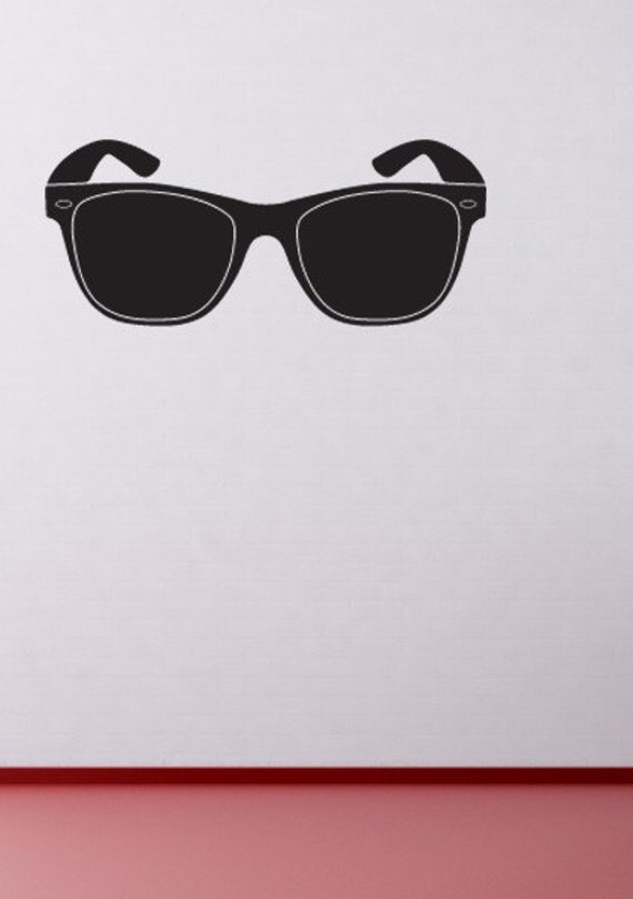 Sunglasses Wall Chalkboard Vinyl Decal Sticker