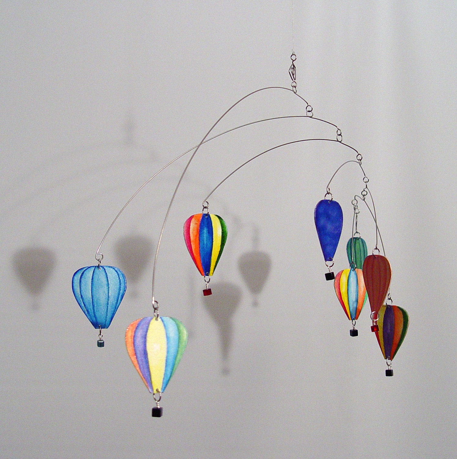 Hot Air Balloon Kinetic Hanging Mobile Art Made With
