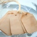 Shabby Chic Gift Tags - 10 Piece Set - Hang Tag Tea Stained Distressed Lot - Large