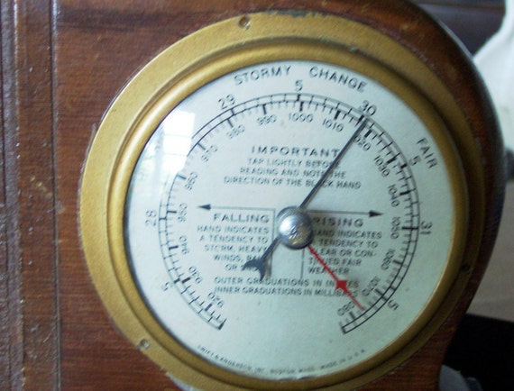 BAROMETER VINTAGE MADE IN USA BY SWIFT and ANDERSON INC.