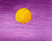 Oil painting of a Purple Sunny day