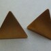 Triangle stud earrings