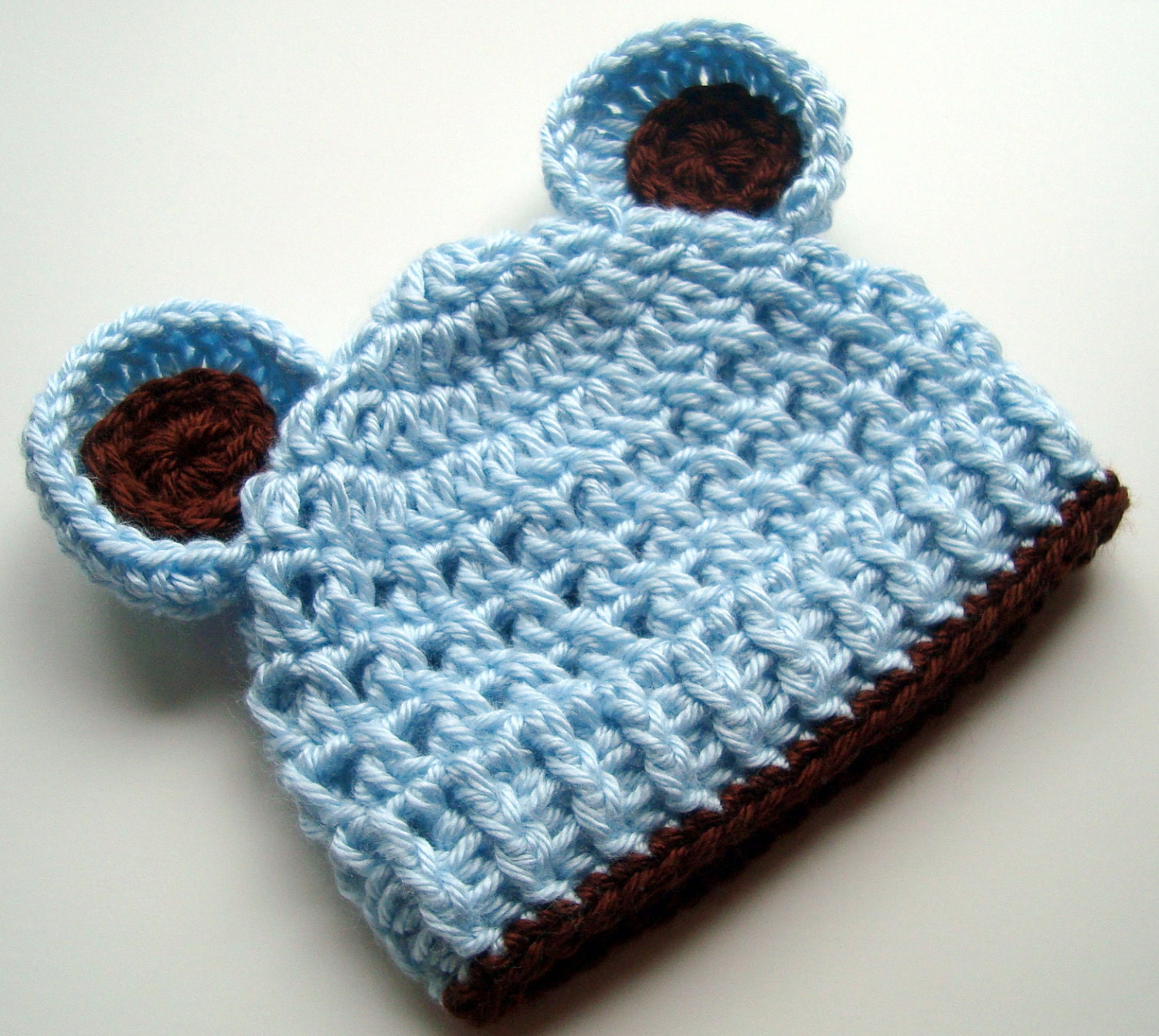 Baby Boy Hat Crochet Baby Hat with Ears Crocheted Infant