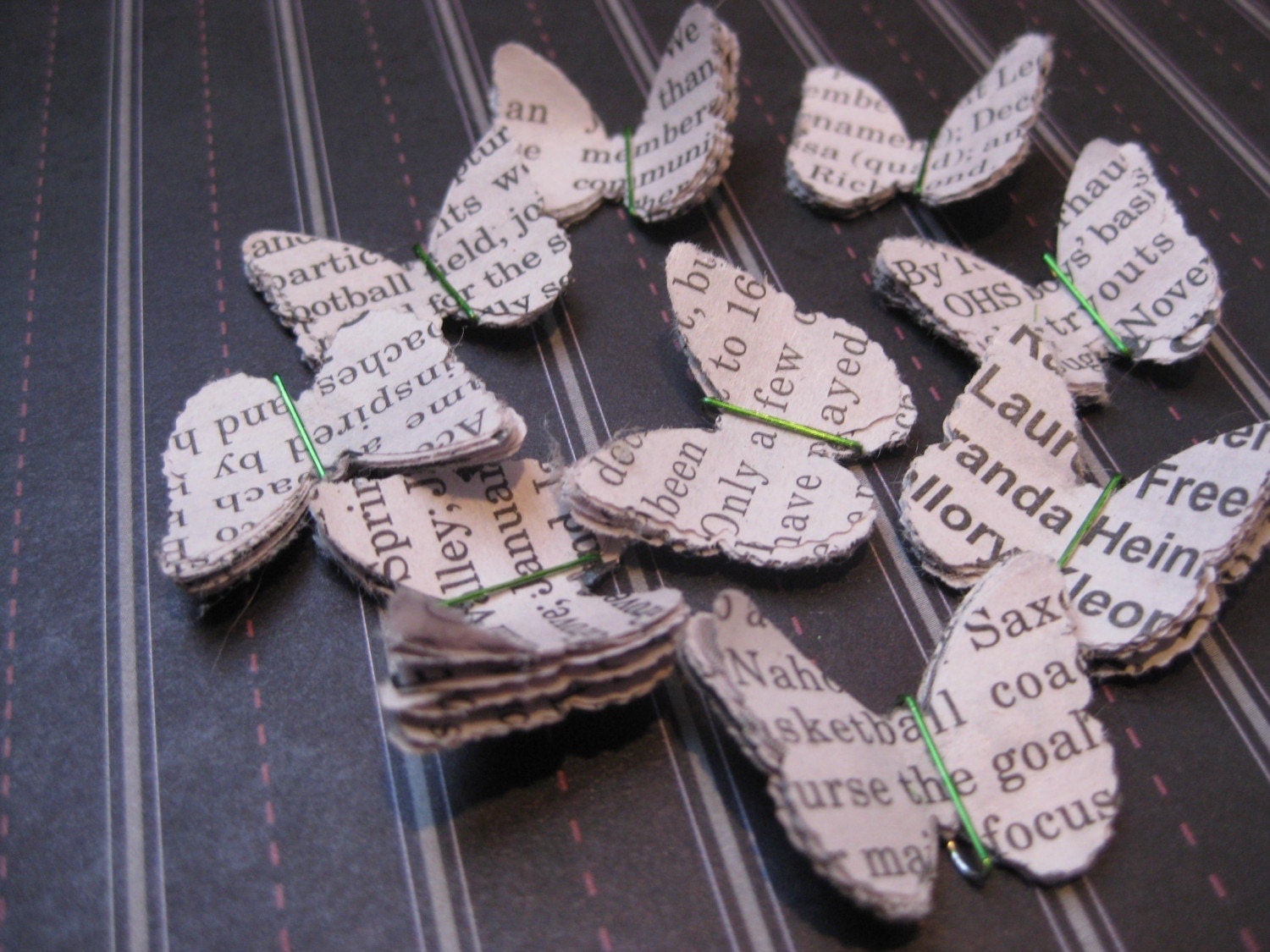 Newspaper Butterflies