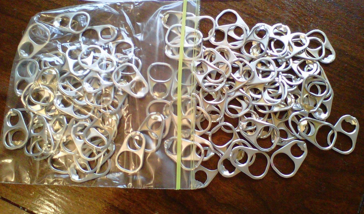 100 Large Aluminum Pull Tabs C .. Silver by jhairston66
