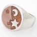 RESERVED for angel888--- Vintage Magic Moon Protector Sterling Ring size 10