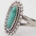 Size 8.5 Vintage Sterling Bell Trading Post Turquoise Ring