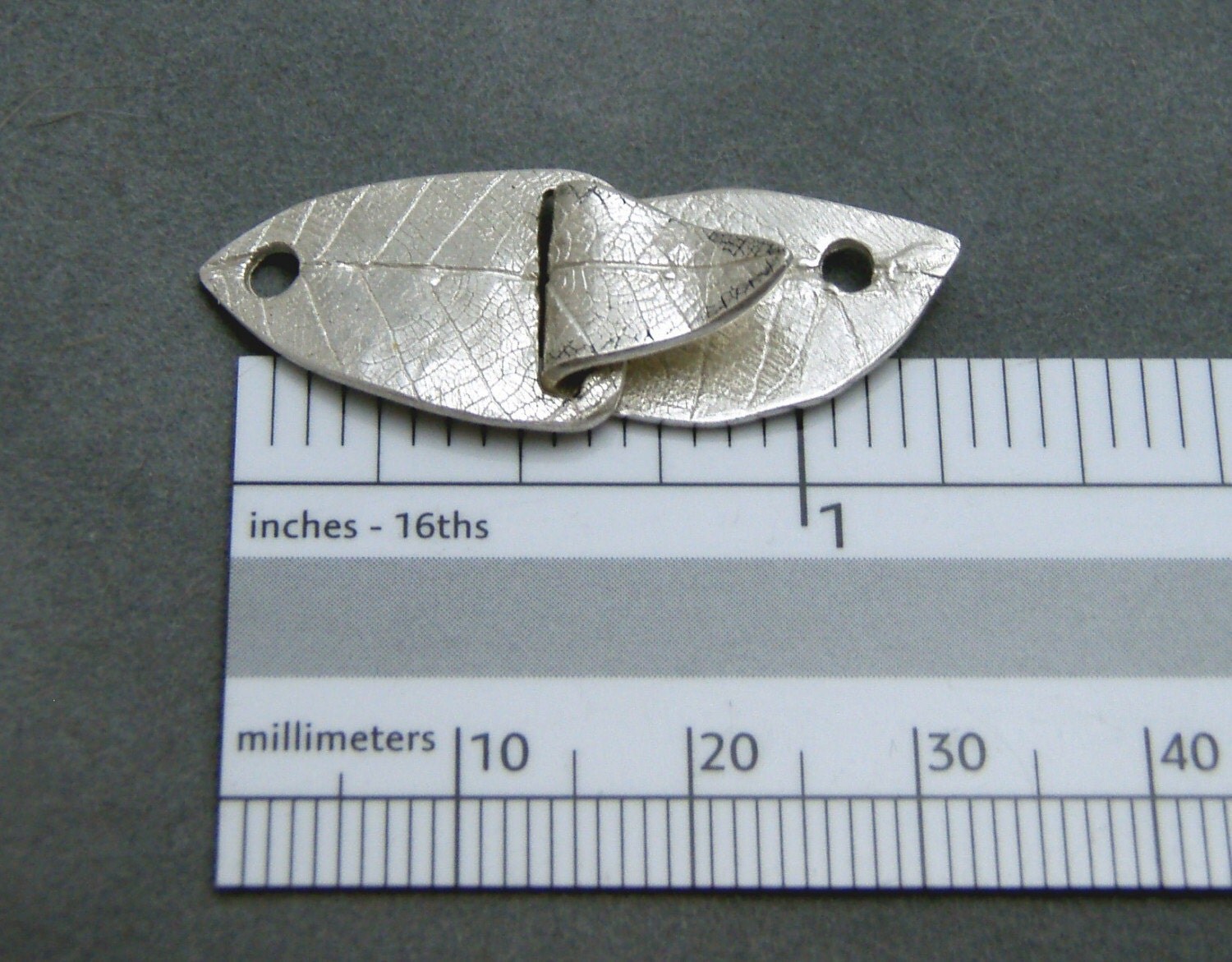 Two Leaves Handmade Clasp by WillowandMe on Etsy