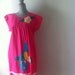 Pink Boho peacock applique' Hawaiian dress mumu